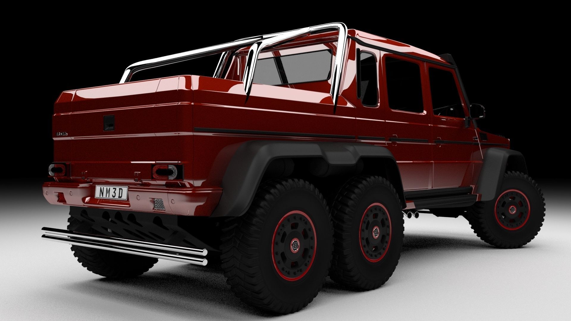 Brabus G63 6x6 2013 Free 3D model_2