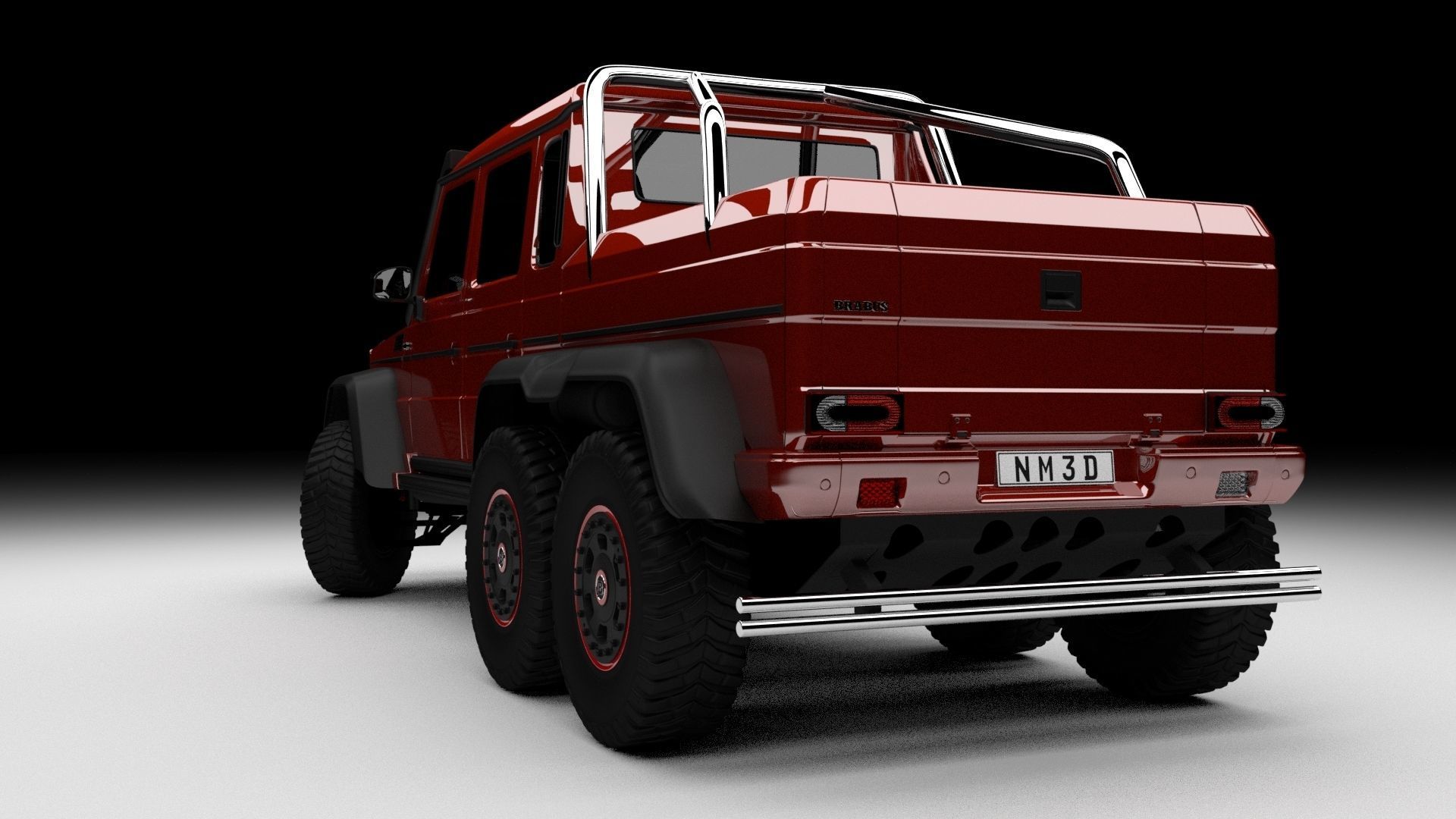 Brabus G63 6x6 2013 Free 3D model_1