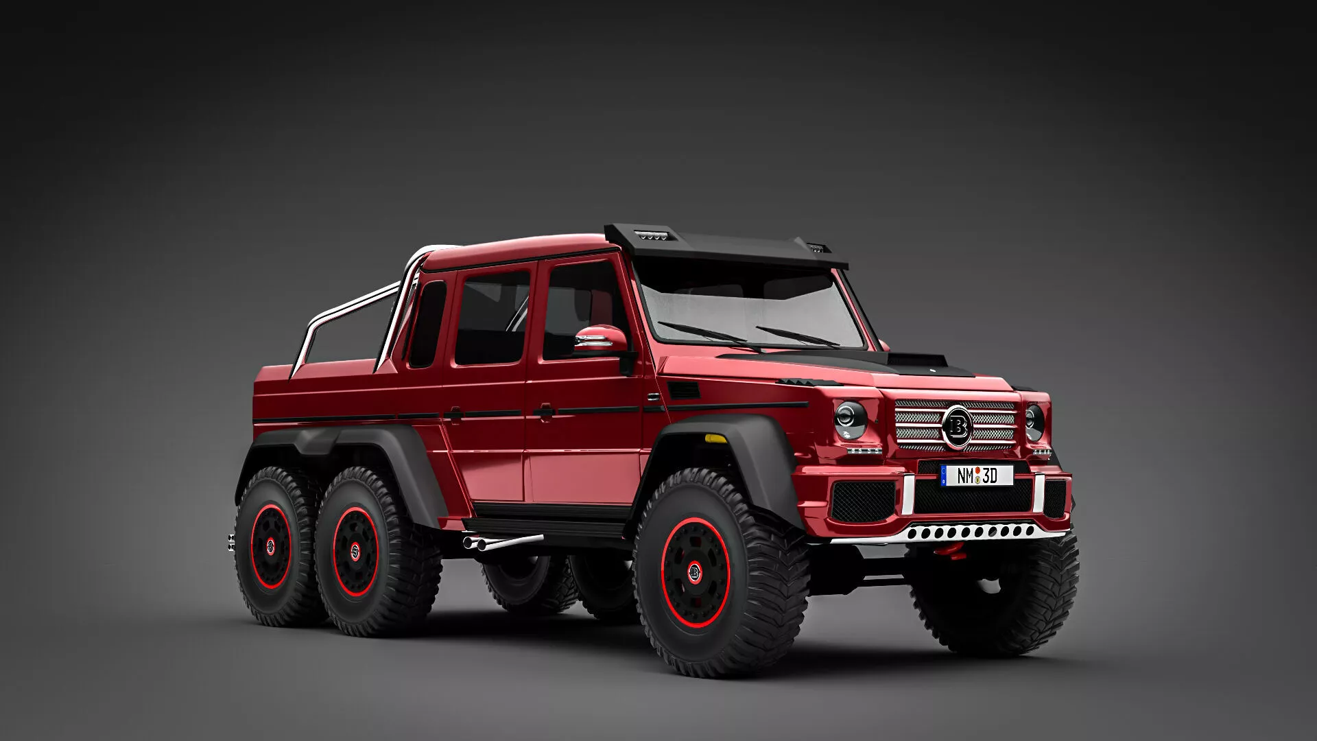 Brabus G63 6x6 2013 Free 3D model