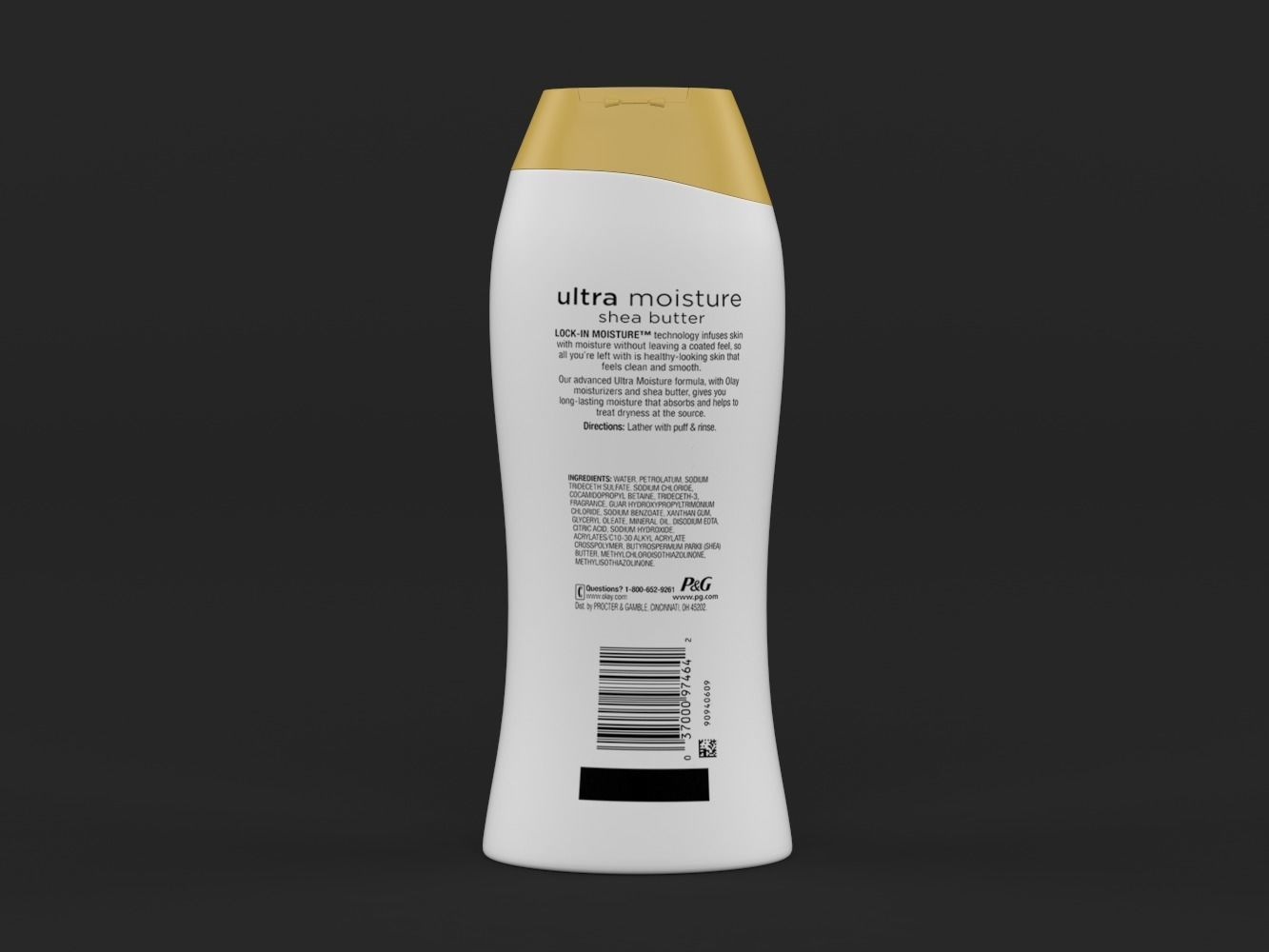 Olay Ultra Moisture Shea Butter Body Wash 3D model_2