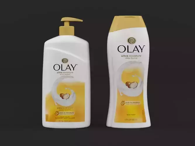 Olay Ultra Moisture Shea Butter Body Wash 3D model