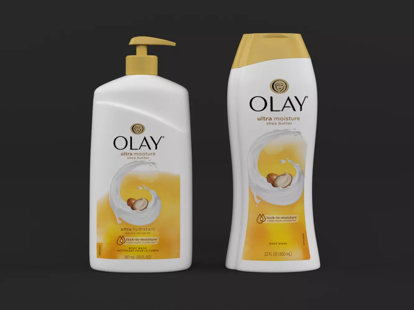 Olay Ultra Moisture Shea Butter Body Wash 3D model_0