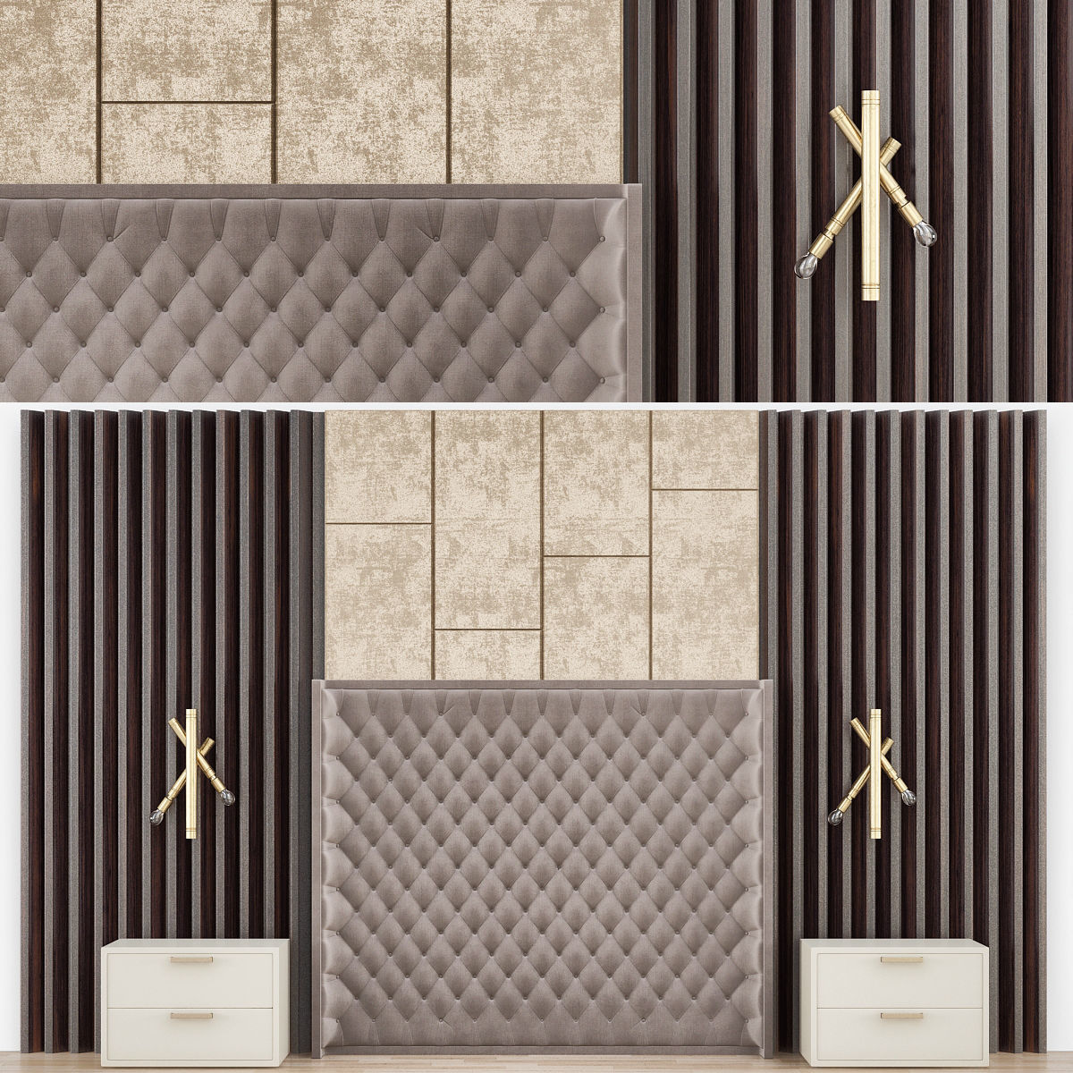 HEADBOARD Collection 40 Pieces 3d model 3D model_39