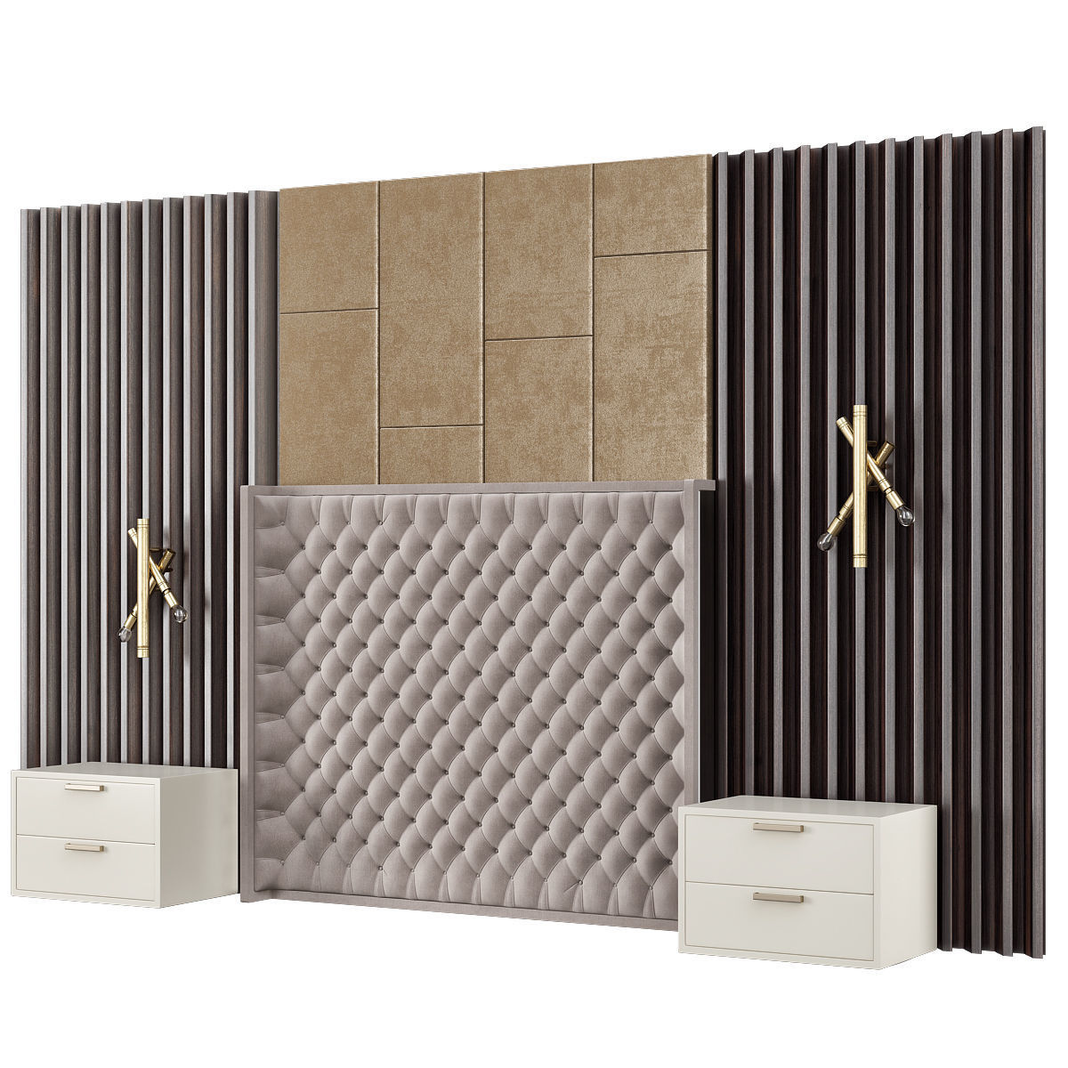 HEADBOARD Collection 40 Pieces 3d model 3D model_16