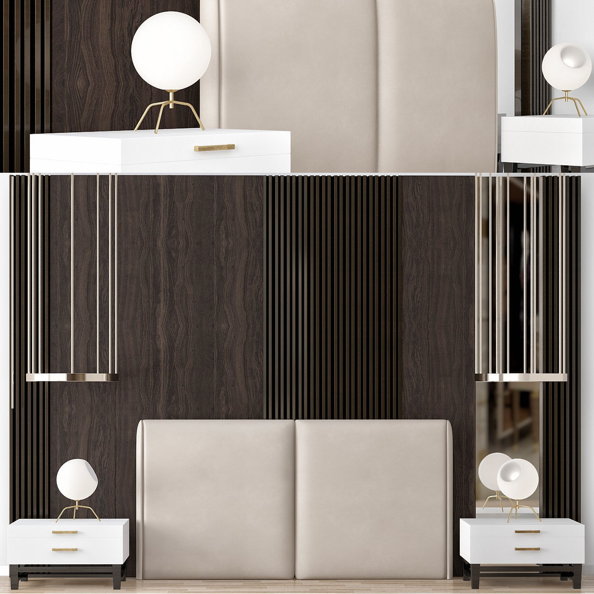 HEADBOARD Collection 40 Pieces 3d model 3D model_18