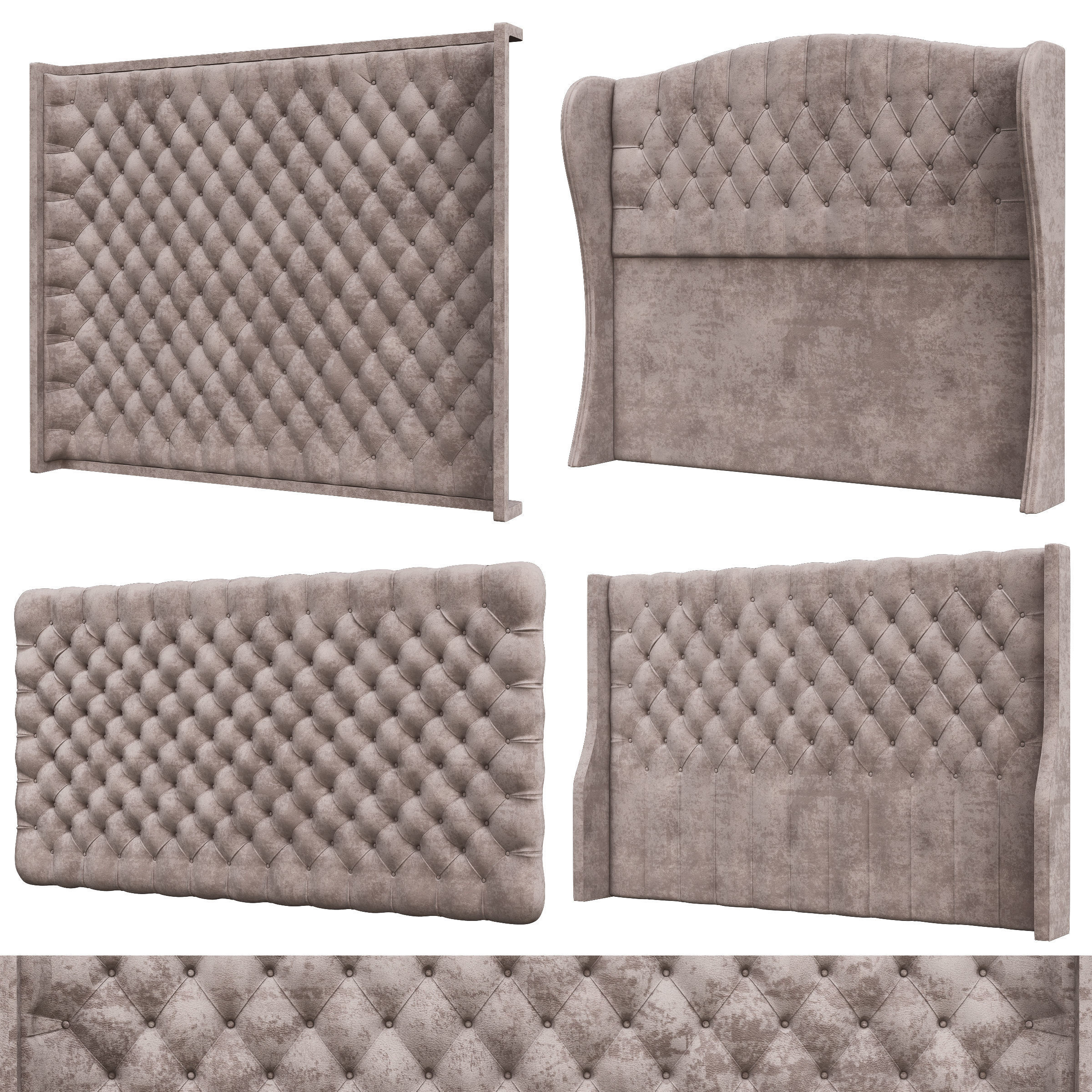 HEADBOARD Collection 40 Pieces 3d model 3D model_40
