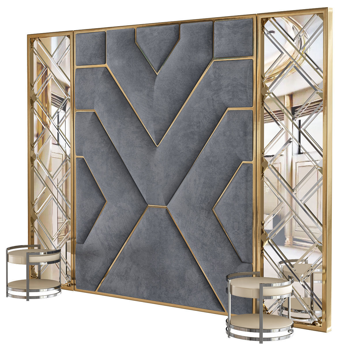 HEADBOARD Collection 40 Pieces 3d model 3D model_15