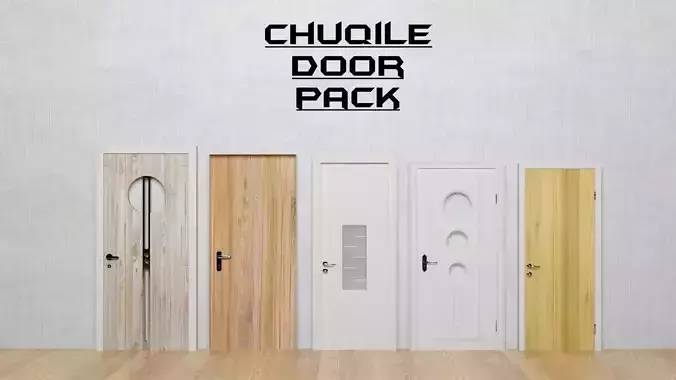Door Pack Low-poly 3D model