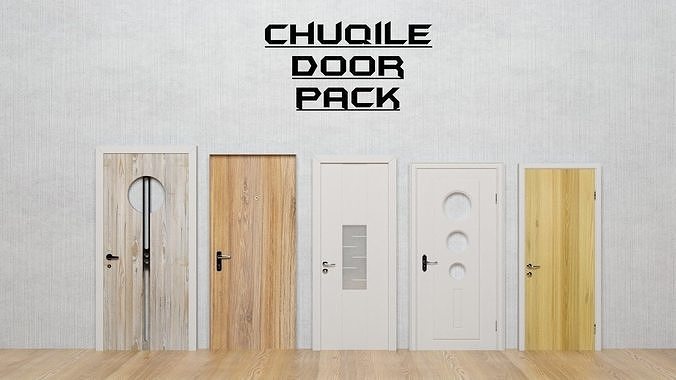 Door Pack Low-poly 3D model