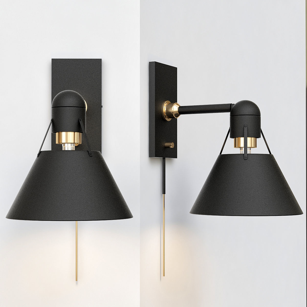 Wall Lamp Collection 15 Pieces 3d model 3D model_13