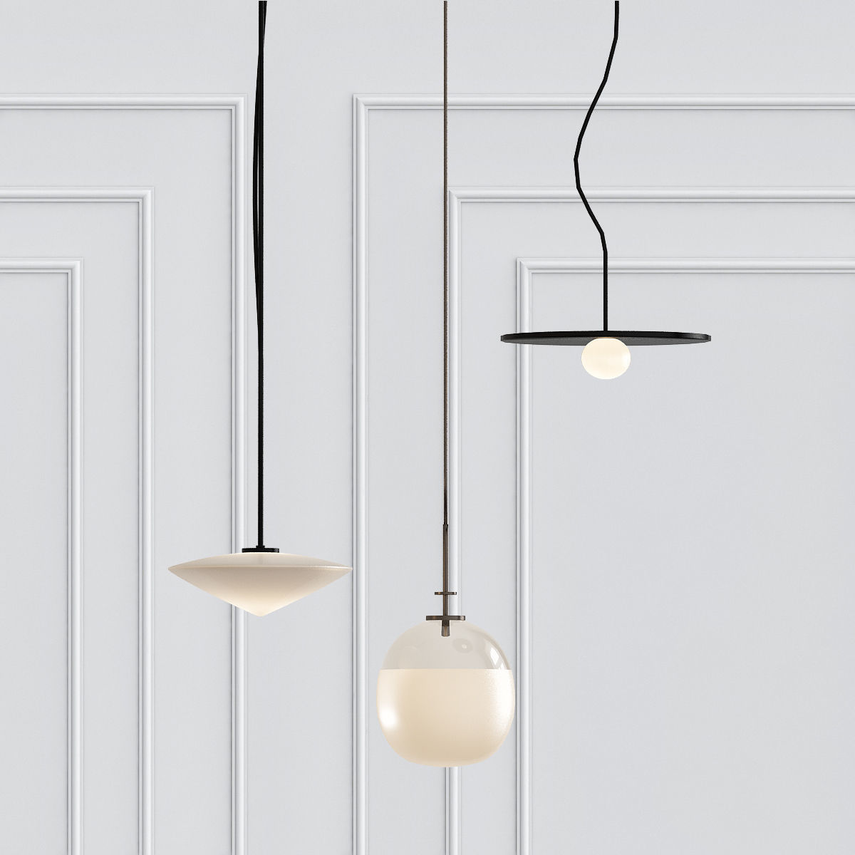 Wall Lamp Collection 15 Pieces 3d model 3D model_9