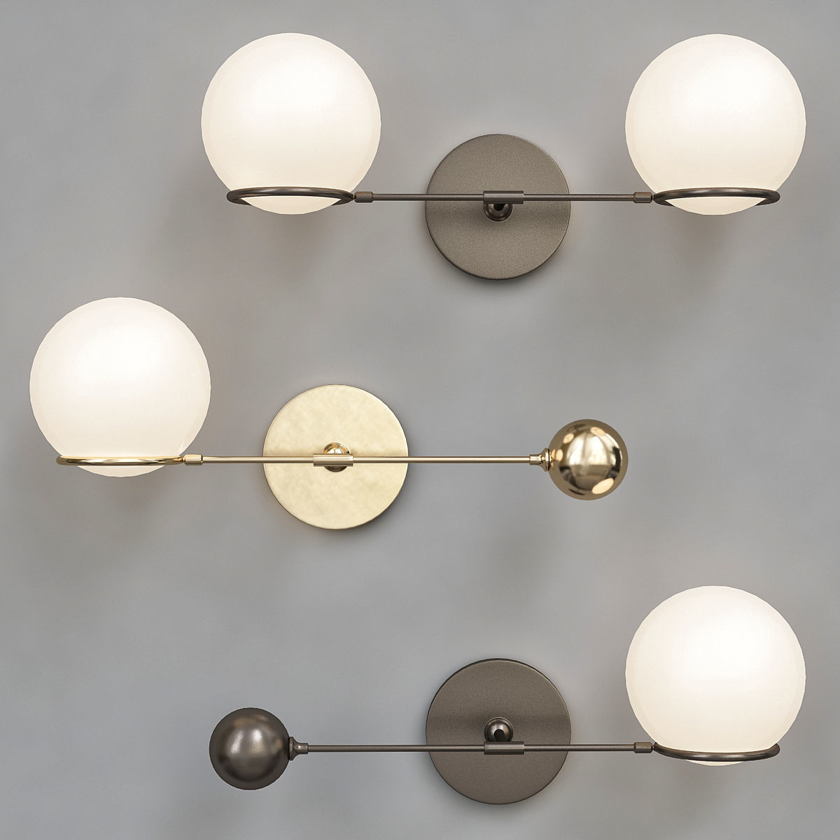 Wall-Lamp Collection 32 Pieces 3d model 3D model_24