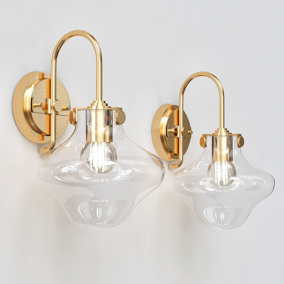 Wall-Lamp Collection 32 Pieces 3d model 3D model_13