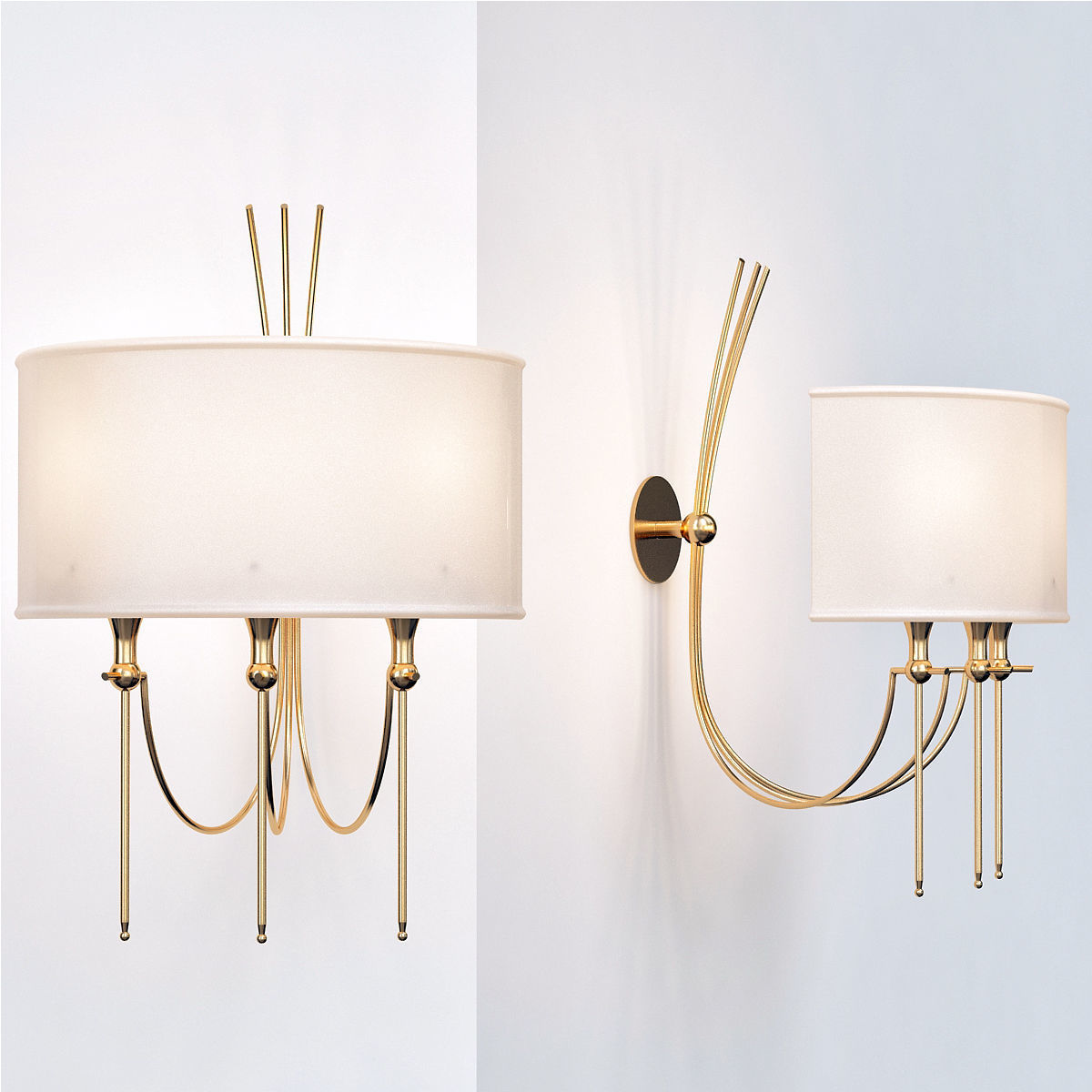 Wall-Lamp Collection 32 Pieces 3d model 3D model_7