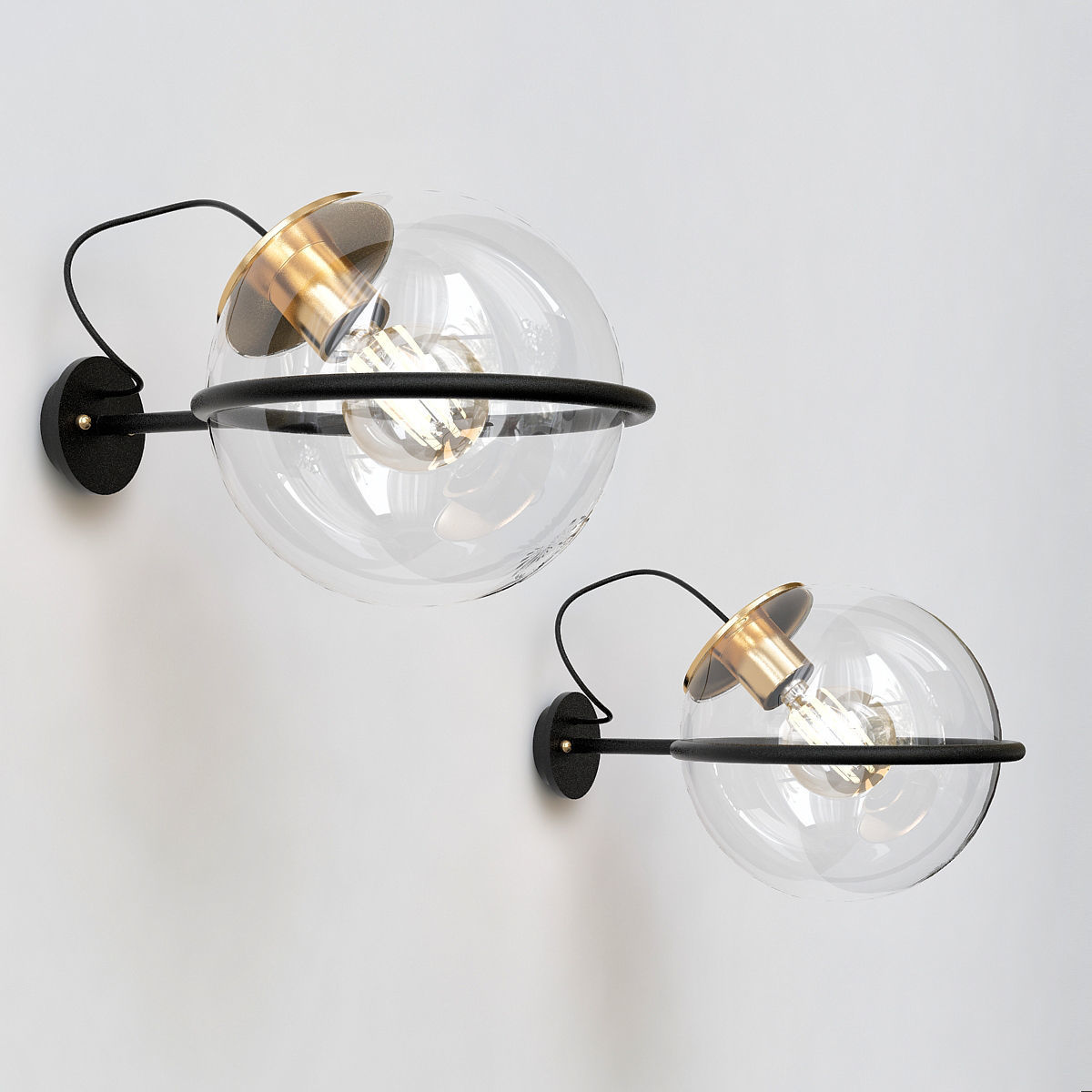 Wall-Lamp Collection 32 Pieces 3d model 3D model_11