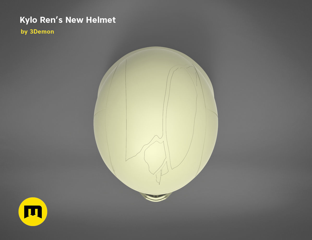 The Kylo Ren helmet destroyed - Star Wars 3D print model_15