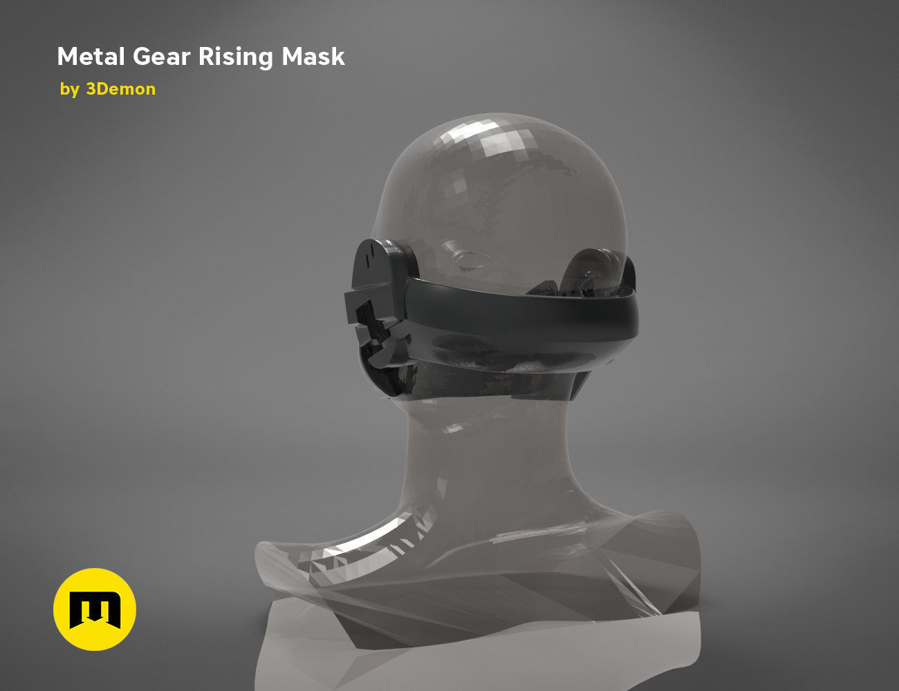 Gear Metal Rising Mask 3D print model_8
