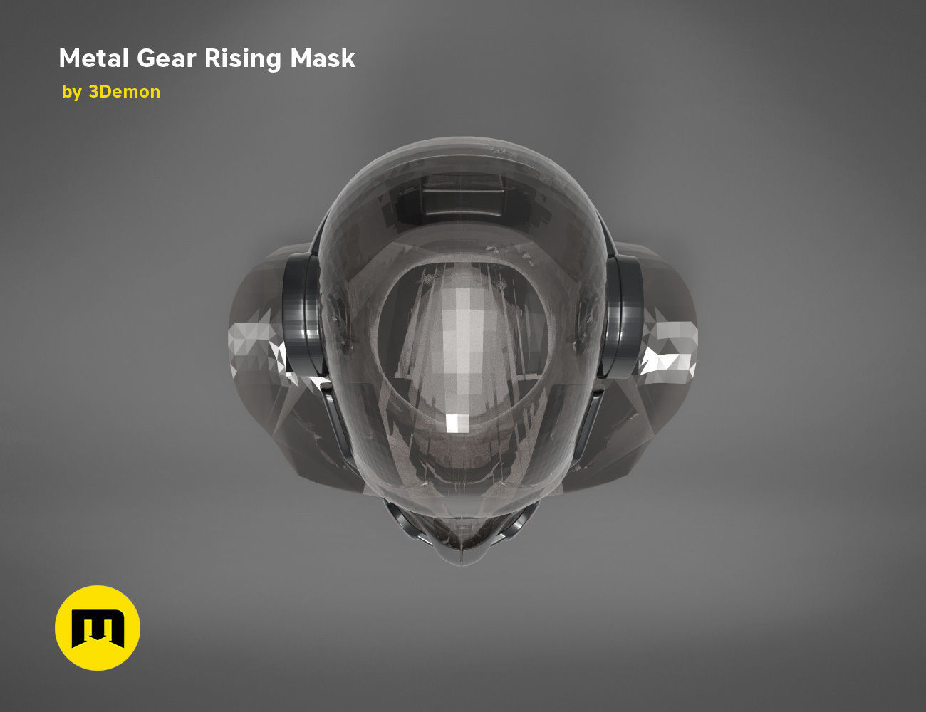 Gear Metal Rising Mask 3D print model_5
