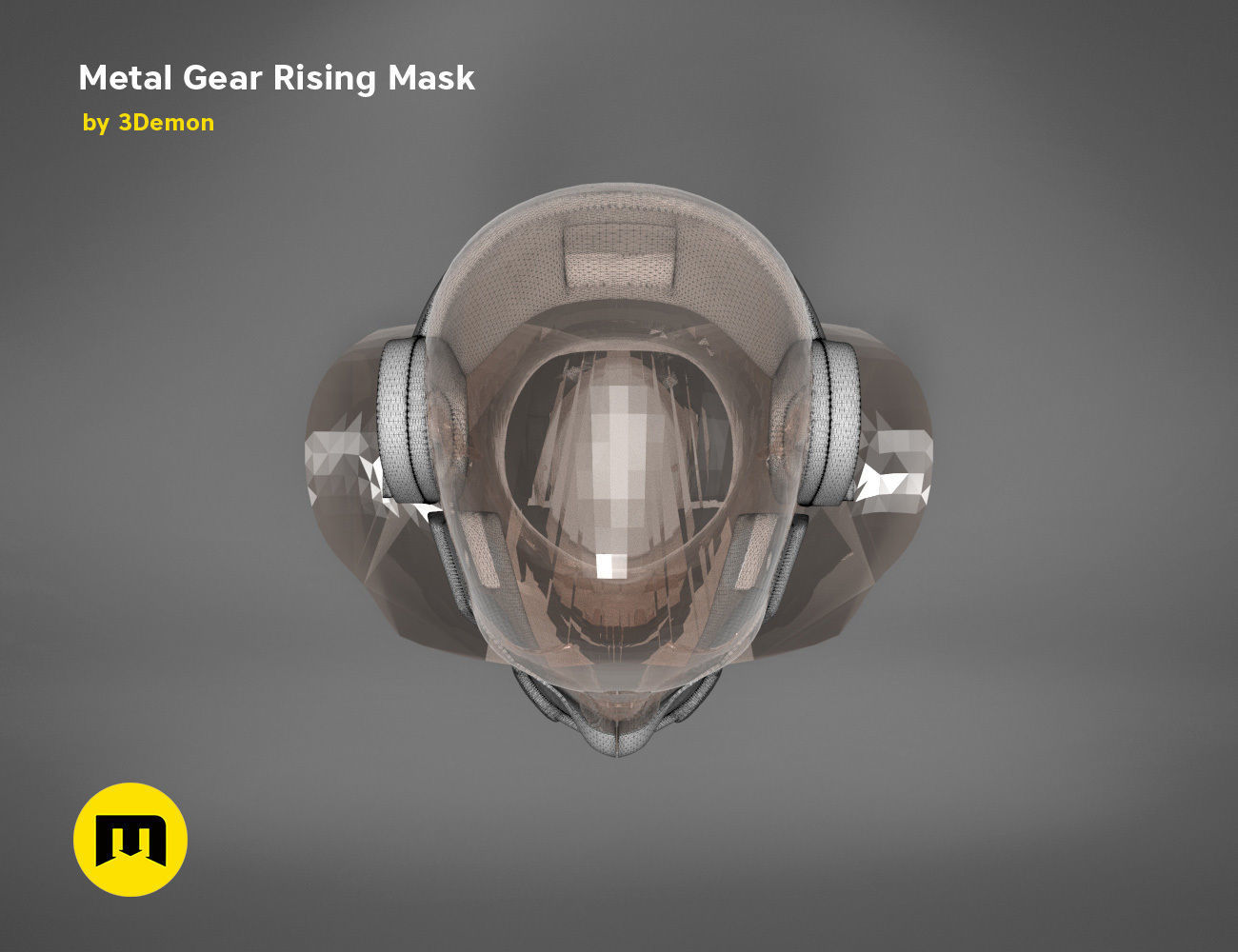 Gear Metal Rising Mask 3D print model_11