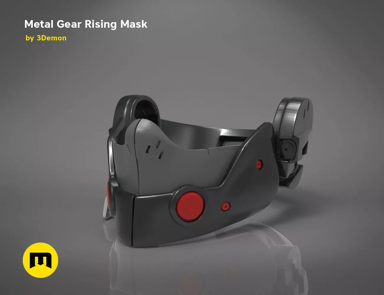 Gear Metal Rising Mask 3D print model_0