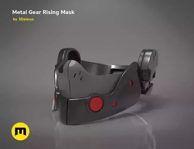 Gear Metal Rising Mask 3D print model