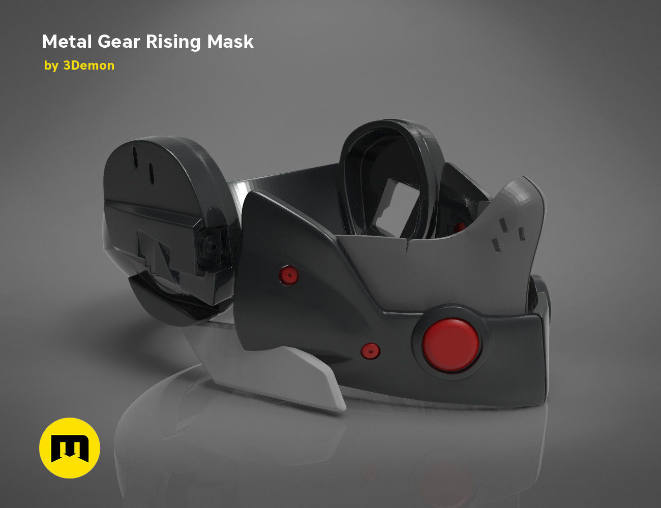 Gear Metal Rising Mask 3D print model_6