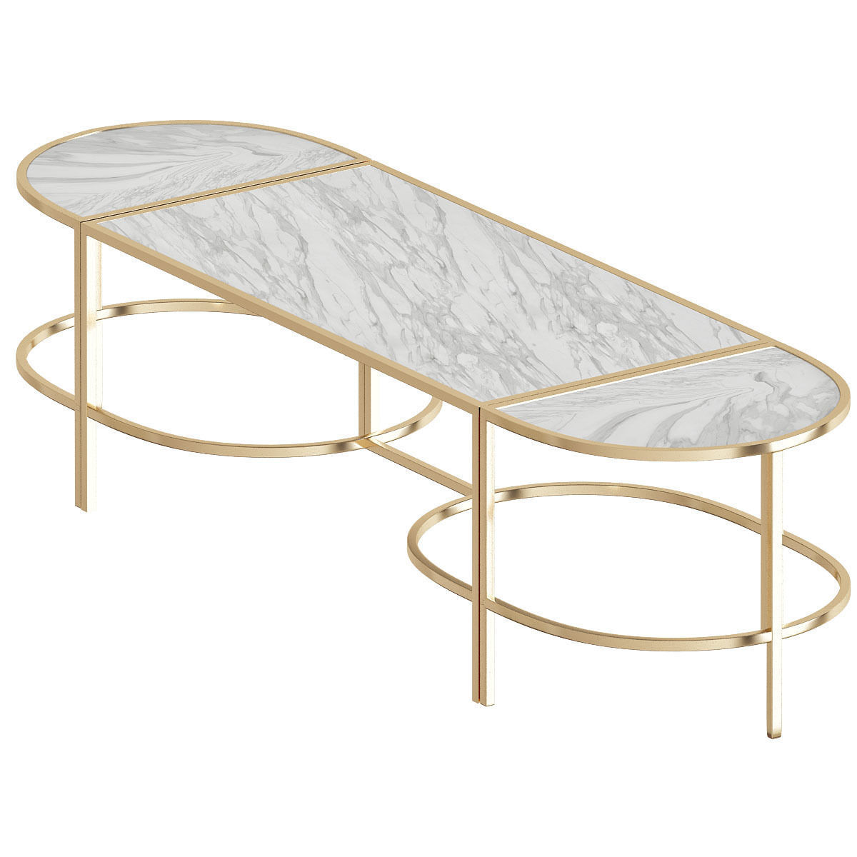 Coffee table-side table Collection 32 Pieces 3d model 3D model_2