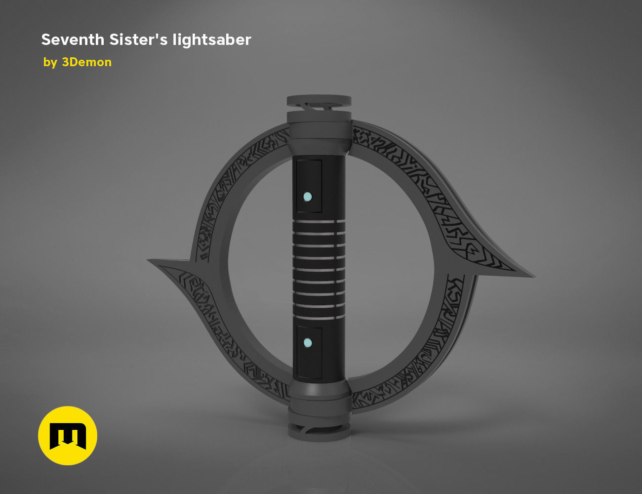 Seventh Sisters lightsaber  3D print model_3