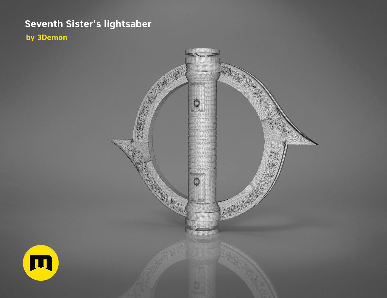 Seventh Sisters lightsaber  3D print model_7