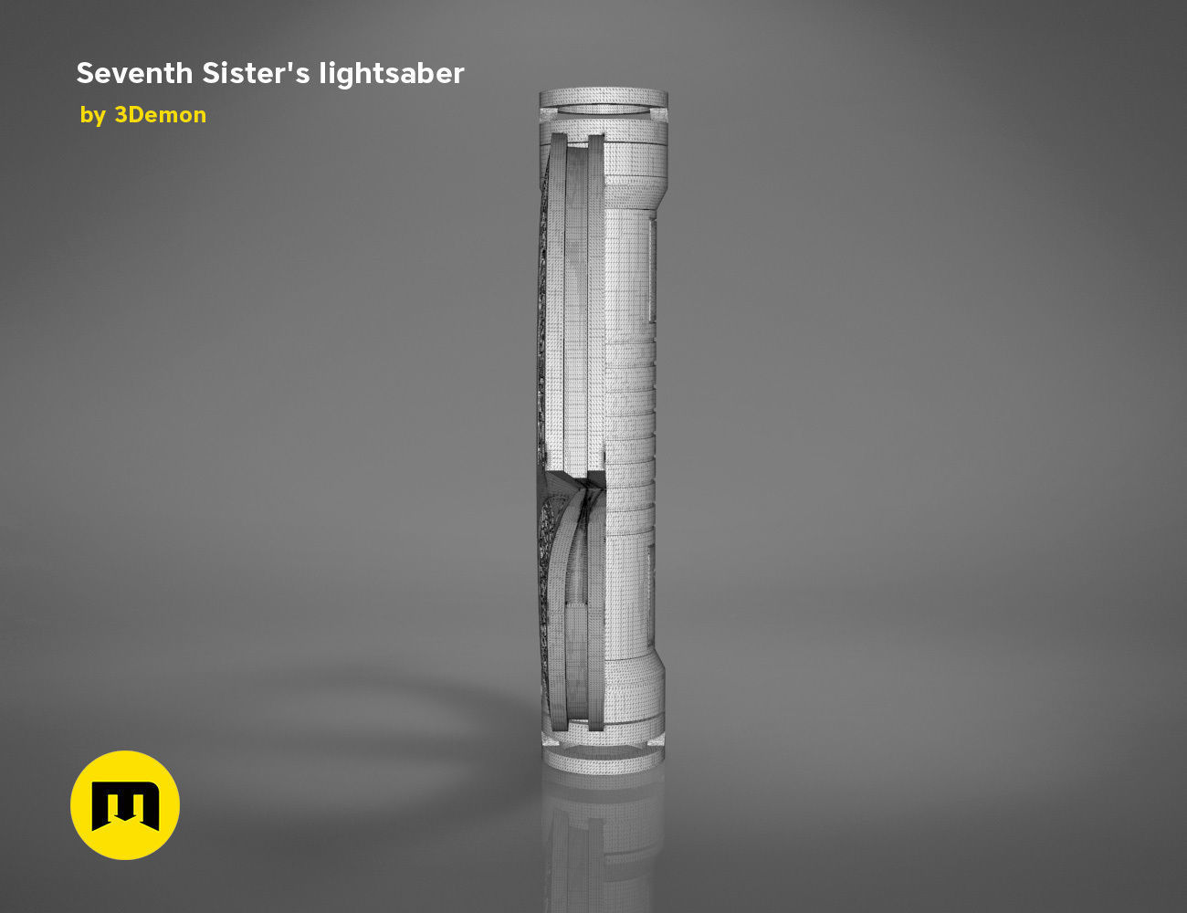 Seventh Sisters lightsaber  3D print model_8