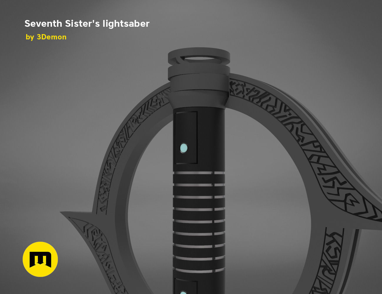 Seventh Sisters lightsaber  3D print model_5