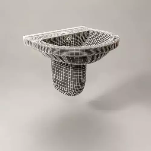 Washbasin with semi-pedestal Aiva