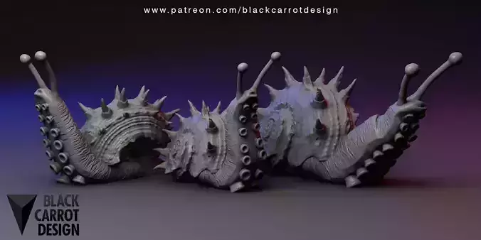 Snail monsters - Sea Maggots 3D print model