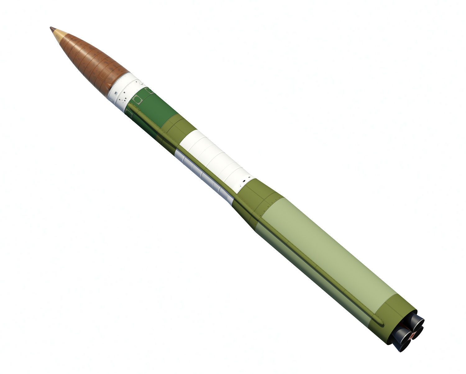 LGM-30G Minuteman-III ICBM 3D model_2