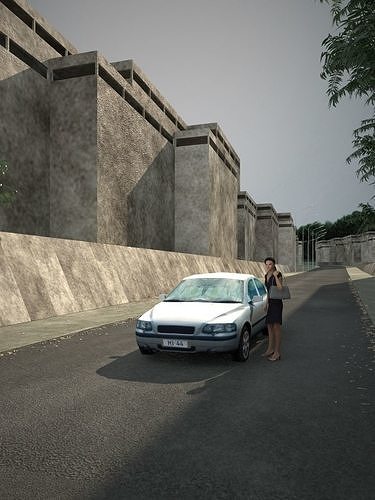Low poly car Low-poly 3D model