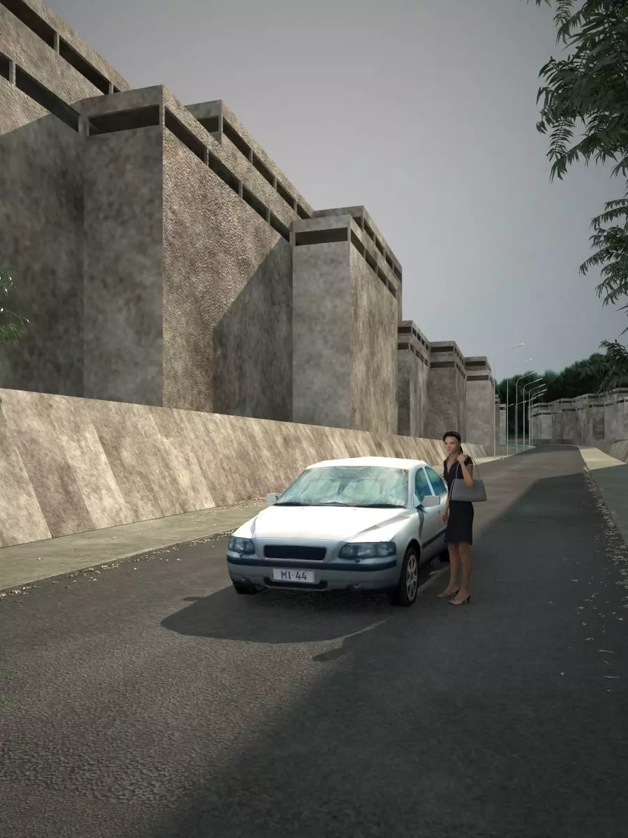 Low poly car Low-poly 3D model_0