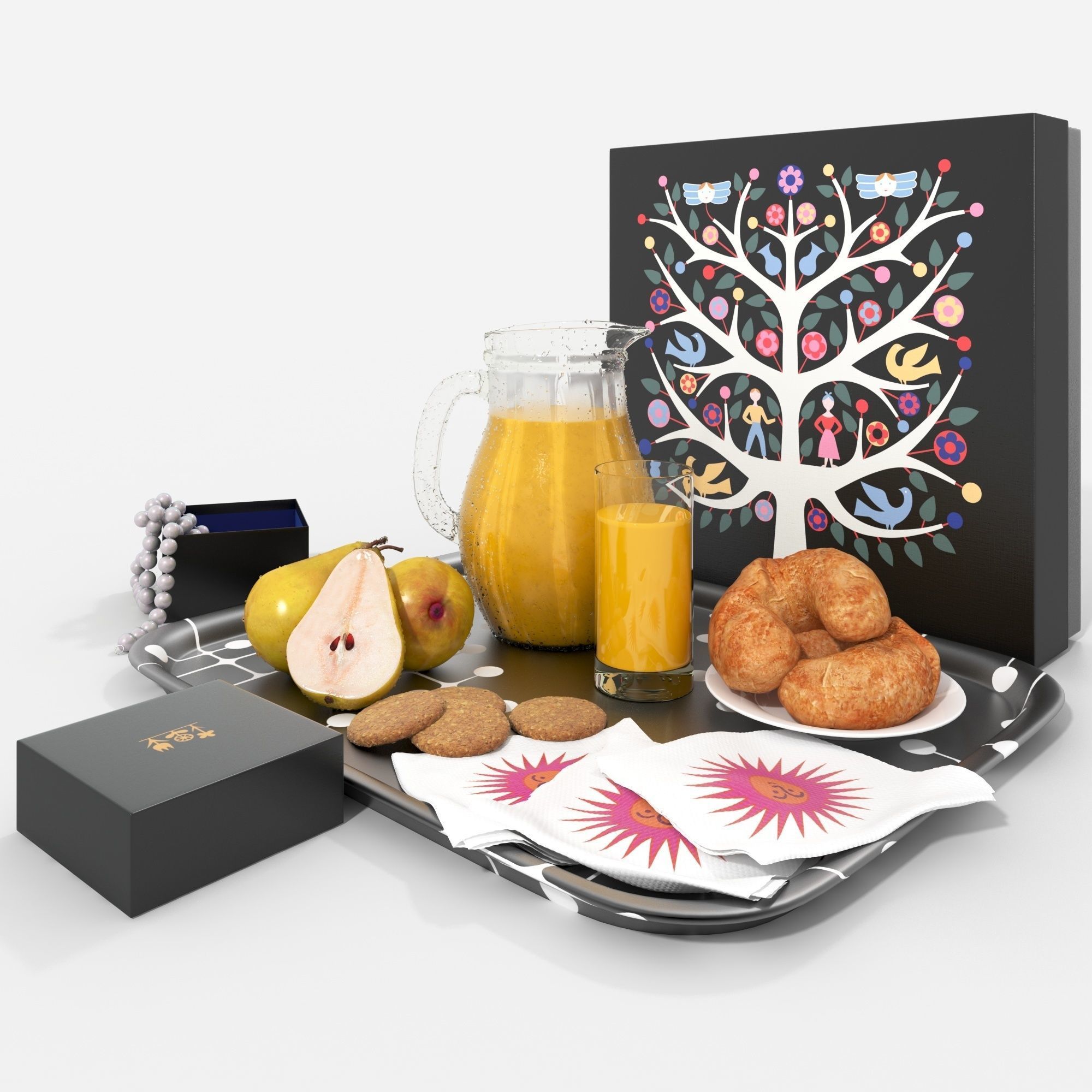 Suita Chaise Longue Vitra Set 3D model_3