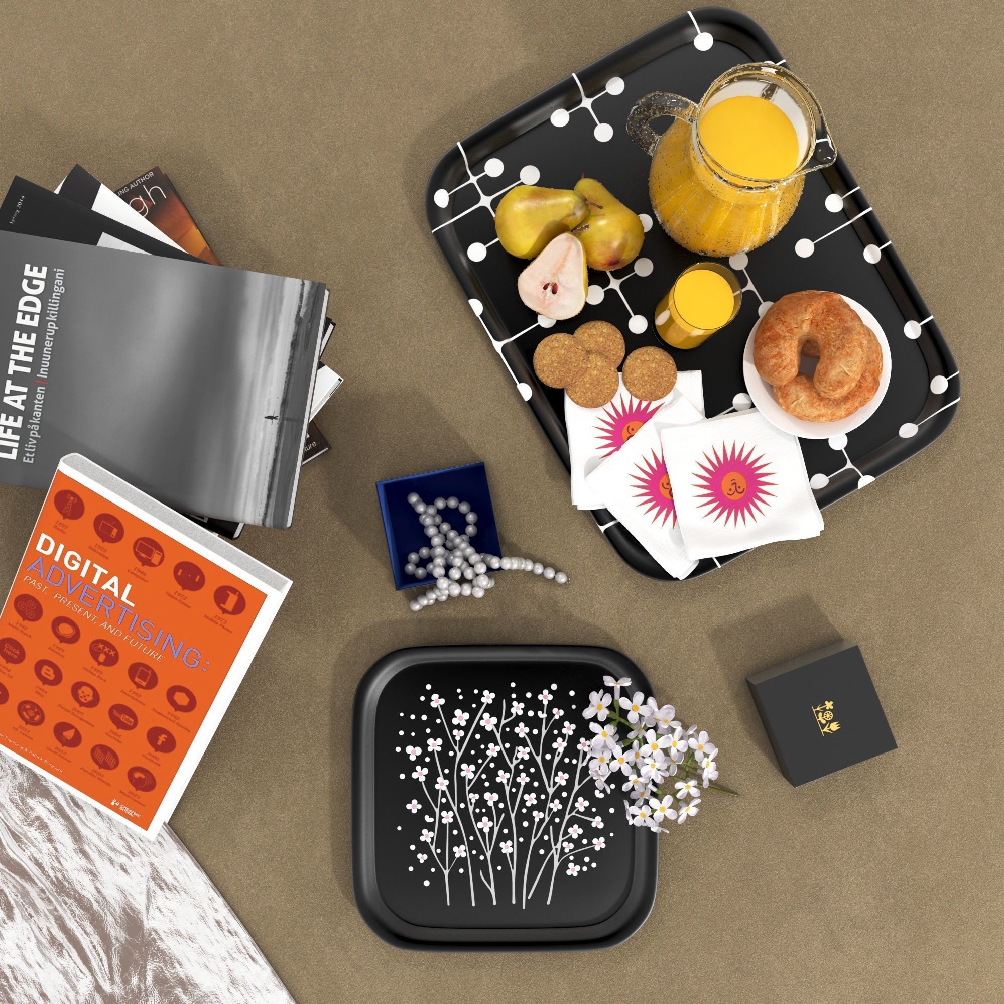 Suita Chaise Longue Vitra Set 3D model_2