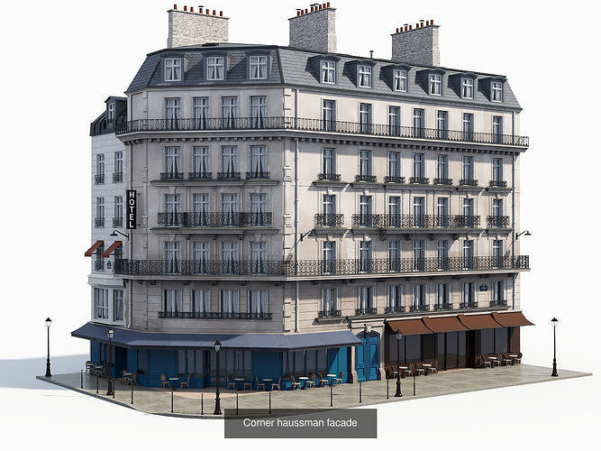 European architecture 3D Model Pack 5