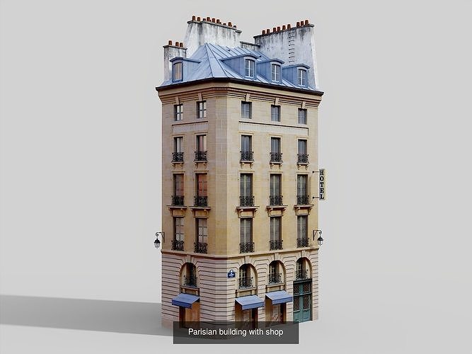 European architecture 3D Model Pack 3
