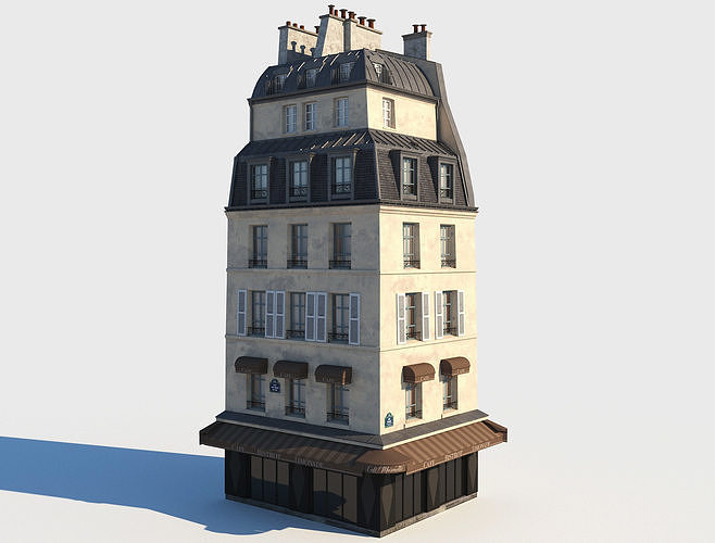 European architecture 3D Model Pack 7