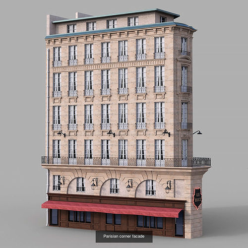 European architecture 3D Model Pack 4