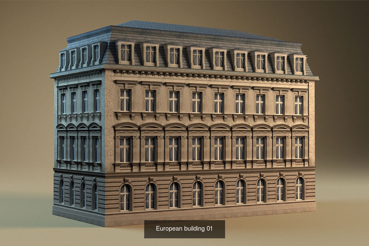 European architecture 3D Model Collection_14