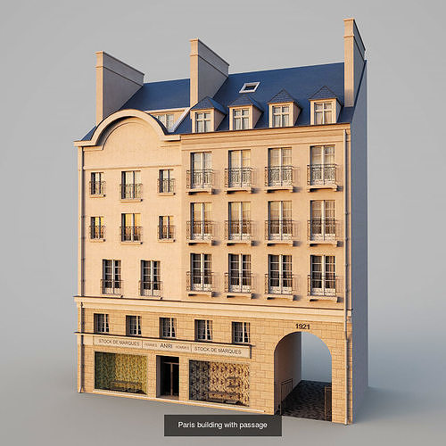 European architecture 3D Model Pack 6