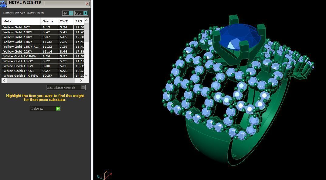 diamond ring 3D print model_1