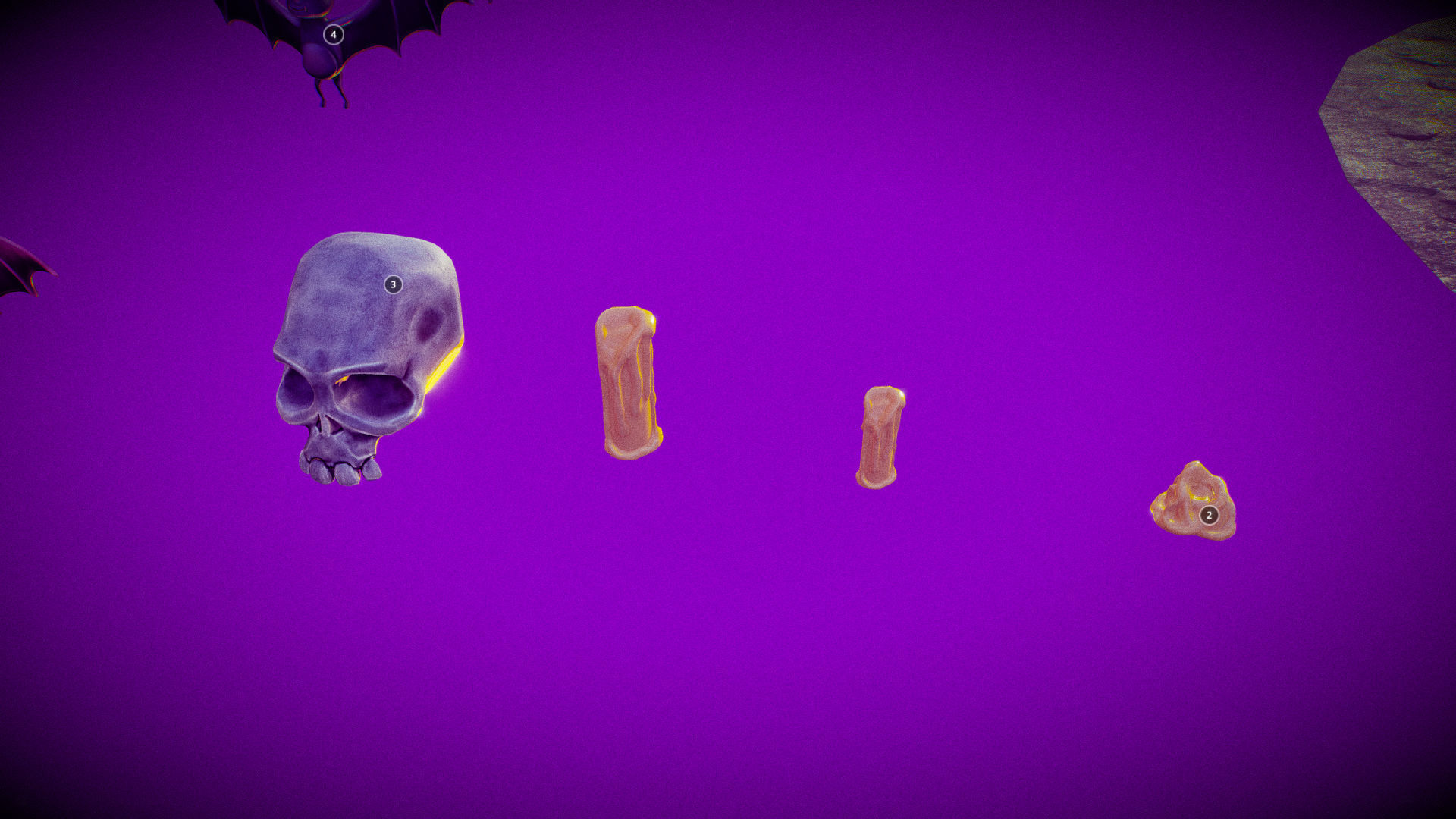 Halloween Collection island in middle of forest Low-poly 3D model_30