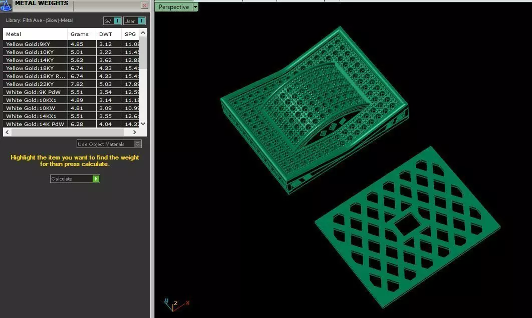 Cufflinks square 3D print model_0