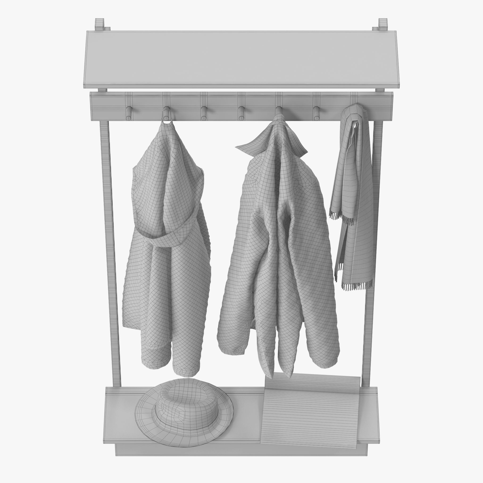 Unit Coat Rack by Stattmann 3D model_13
