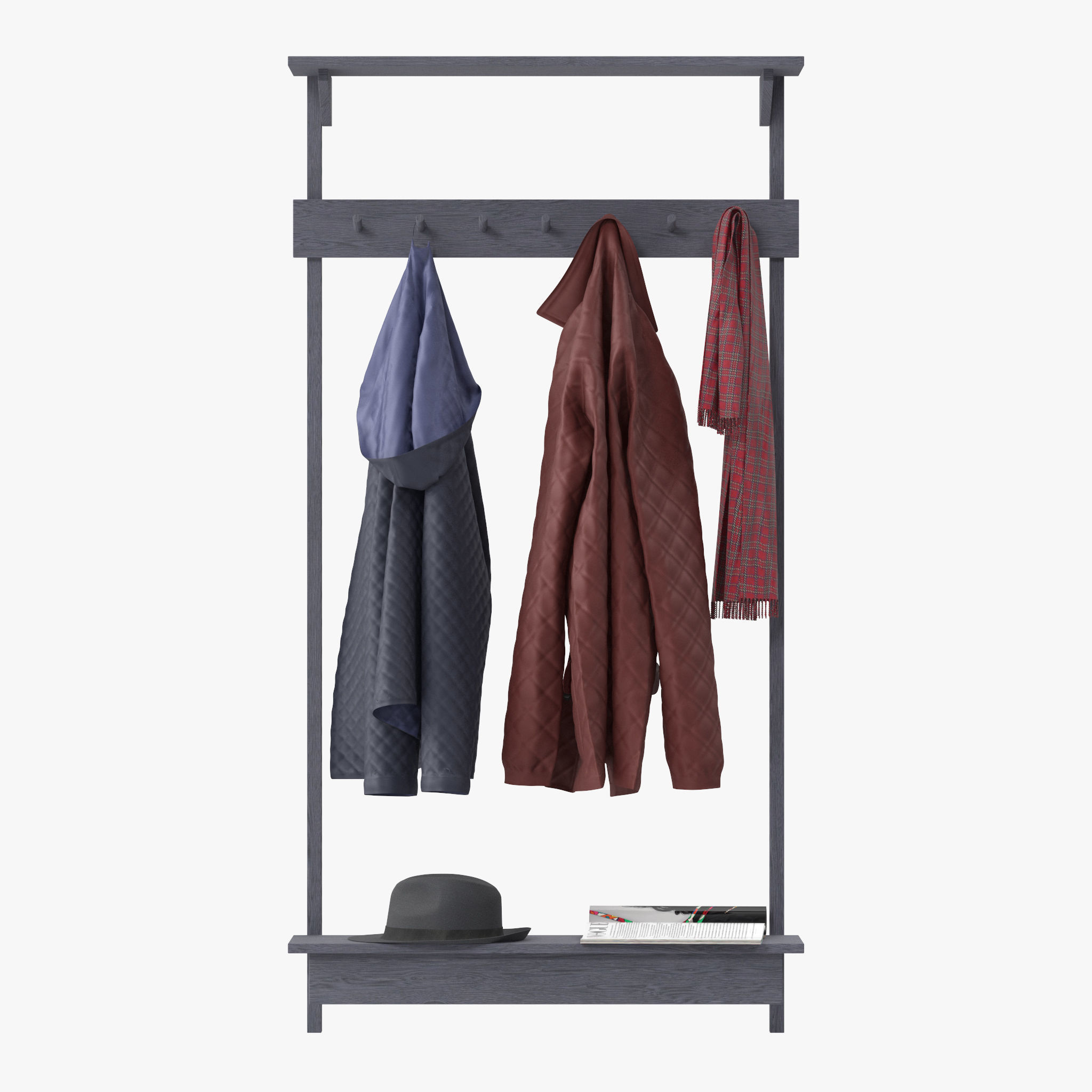 Unit Coat Rack by Stattmann 3D model_9