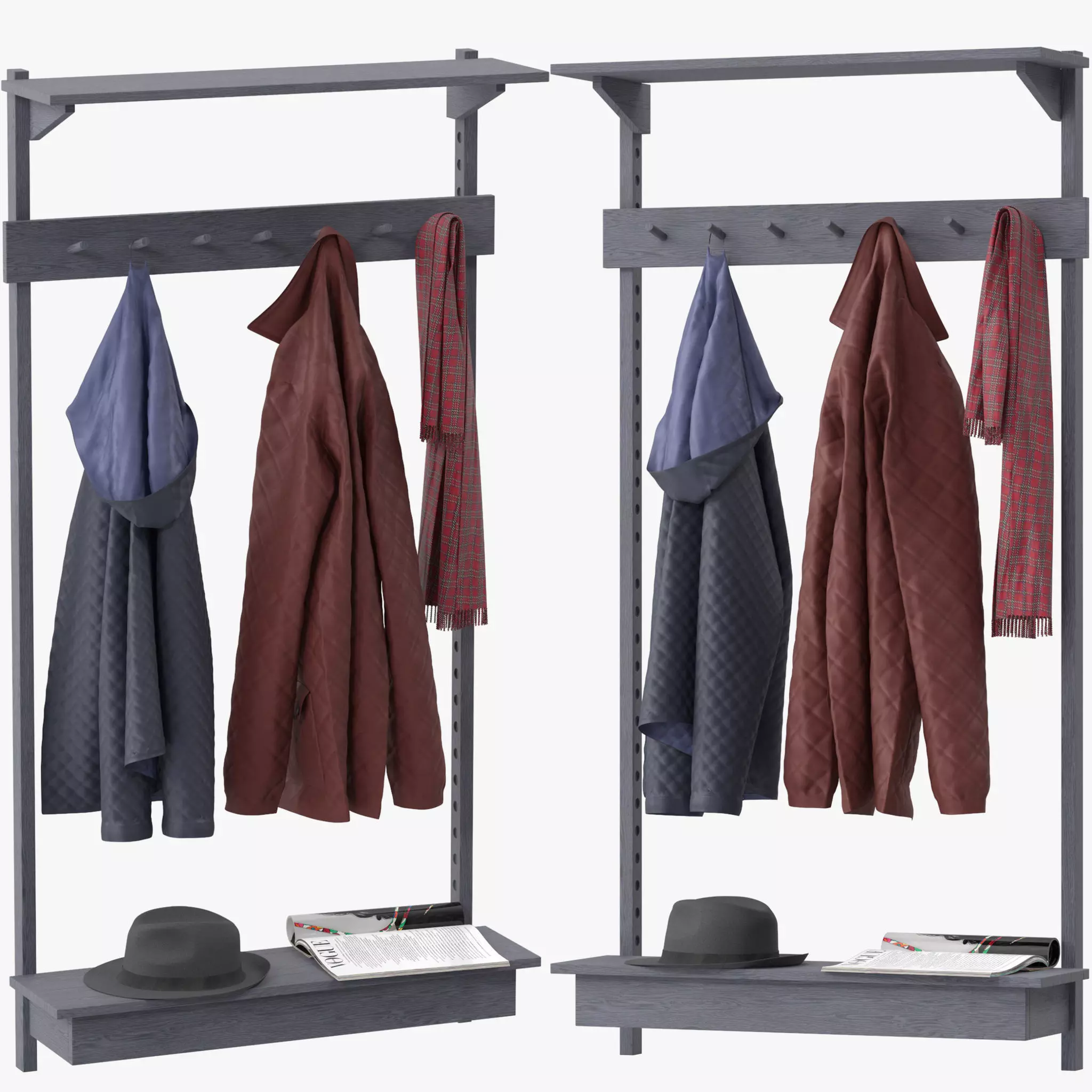 Unit Coat Rack by Stattmann 3D model_0